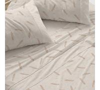 Burrito Blanco | Juego de sábanas | Cama de 180cm. (+Medidas Disponibles) | Diseño 046 | Color Arena (180x190/200cm.)