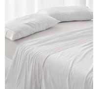 Burrito Blanco | Juego de sábanas | Cama de 90cm. (+Medidas Disponibles) | Diseño 541 | Color Piedra (90x190/200cm.)