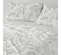 Burrito Blanco Juego de Sábanas Coralina Invierno Poliéster Cama 105 Salvia