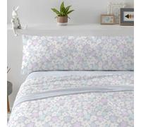 Burrito Blanco | Sábanas de Coralina | Cama de 150cm. (+Medidas Disponibles) | Diseño 995 | Color Azul (150x190/200cm.)
