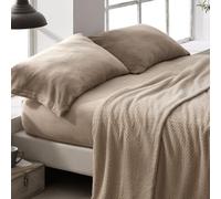 Burrito Blanco | Sábanas de Coralina | Cama de 150cm. (+Medidas Disponibles) | Diseño 999 | Color Tostado (150x190/200cm.)