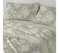 Burrito Blanco | Sábanas de Coralina | Cama de 90cm. (+Medidas Disponibles) | Diseño 986 | Color Lima (90x190/200cm.)