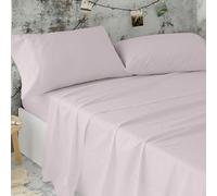 Burrito Blanco Sábanas de Hostelería | Juego de Sábanas 135x190/200 | Ropa de Cama Algodón/Poliéster | Fácil Planchado | Color Rosa Nude | Disponible en Más Medidas
