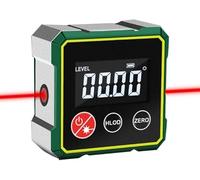Buscador de ángulos Digital magnético con láser electrónico, Herramienta de búsqueda de ángulos, Nivel Digital con Pantalla LCD, Apagado automático para mediciones de precisión (con láser)