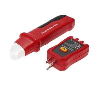 Buscador de disyuntores, comprobador automático de enchufes, herramienta de electricista con indicador de protección contra fugas.
