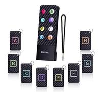 Buscador de llaves con cordón para control remoto y hasta 100 pies de rango de trabajo, SIMJAR Wireless RF 90dB Localizador de artículos Soporte de control remoto, Pet/Wallet/Phone Tracker