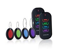 Buscador de llaves con un transmisor extra y cadenas largas, Simjar inalámbrico control remoto localizador de llaves RF para llaves, cartera, teléfono, equipaje, rastreador de mascotas