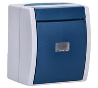 Busch-jaeger 1484-0-0371 interruptor de luz azul, gris