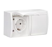 46073 EW-54 Doble base SCHUKO® con campo de rotula 4011395079652