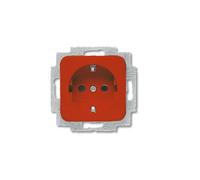 Busch jaeger 20 euc-217-101 schuko steckdosen-einsatz, rot ral 3020, s