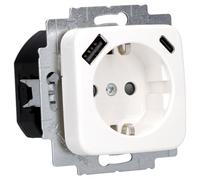 Busch-jaeger 20 eucb2usbac-214 schuko® usb-steckdose, a/c reflex si,