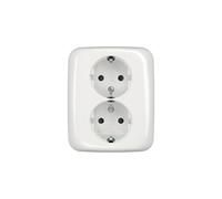Busch-jaeger 202 eujb-214 schuko enchufe doble, blanco alpino (2tka000