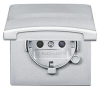 BUSCH JAEGER 2064-0-0300 - Enchufe CEE 7/3 - 2P+E - Plateado - IP44 - 250 V - 16 A