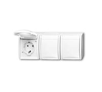 Busch-jaeger 2084-0-0712 toma de corriente cee 7/3 blanco
