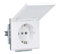 Busch-Jaeger 20EUK-884 - Interruptor | Plataforma 63 2CKA002018A1494 con tapa abatible (plástico lacado), color blanco mate