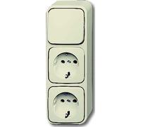 Busch-Jaeger 2601/6/2300/2 EAP, tipo F, 2P+E, color beige, 250 V, 16 A, 63 mm
