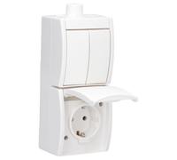ABB Interruptor Combo Busch-Jaeger Toma de Corriente Serie IP44 - 2CKA001684A0328