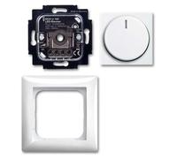 BUSCH JAEGER BJ 6523 UJ-914-102: Atenuador rotatorio Busch, color blanco alpino. Atenuador Busch