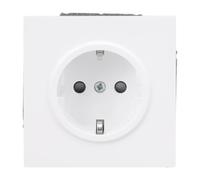Busch-Jaeger Busch-art Linear - Toma de corriente Schuko (16 A, 250 V | Mayor protección táctil, terminales sin tornillos, montaje empotrado, 2P+E, IP20, B 71 x H 71 mm, 20 EUCB-44G
