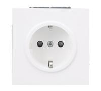 Busch-Jaeger Busch-art - Toma de corriente Schuko lineal, 16 A, 250 V | Mayor protección táctil, terminales sin tornillos, montaje empotrado, 2P+E, IP20, B 71 x H 71 mm, 20 EUCB-44M