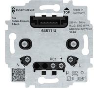 Busch-Jaeger, módulo relé, modelo 64811U, flexible, para 1 circuito, 230V, para iluminación, para montaje empotrado, 1 unidad.