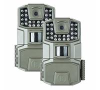 Bushnell - Spot-On 2-Pack - Cámara de Rastro - Leds IR de Alto Rendimiento para un Mejor Alcance Nocturno - Velocidad de Disparo de 0,7 Segundos - 18 MP - 1086p - Vida Silvestre - Bajo Brillo - Gris