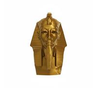 Busto de Faraón Egipcio 20 cm - Escultura Decorativa en Impresión 3D Premium - Figura de Faraón Color Oro