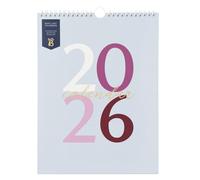 Busy B 2026 Busy Life Wall Calendar - Jan to Dec - Blue Graphic 2026 Calendar - with Month to View, 12 Monthly Storage Pockets, Space for Notes, To Do's & Hanging Hook