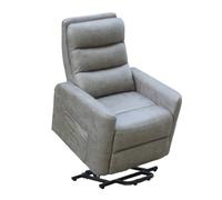 Butaca modelo Cancun Relax Power Lift - elevador de personas. Tapizada en tela Nolia de microfibra de gran calidad. Disponible en varios colores. Nolia cement