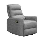 Butaca relax milo reclinable | color cemento | confort y diseño moderno | 78x103x93 cm