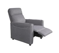 Butaca relax romy reclinable | gris | mayor confort y diseño moderno | 72x100x85 cm