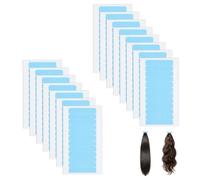 BUTBU 180 PCS Cinta Adhesiva para el Cabello, 4 × 0.8 CM Cinta Adhesiva de Extensión de Pelo, Ultra Hold Minis Adhesive Tape Strips para Pelucas, Toupees y Extensiones de Cabello Humano