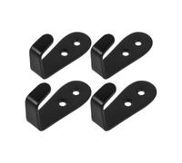 BUTIFULSIC 4 Piezas Gancho para Escalera Gancho para Escalera de Litera Metal Negro 6,50x4,00x2,40cm 3mm Antideslizante Adultos
