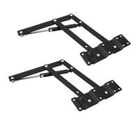 BUTIFULSIC Bisagra de Resorte para Mesa Elevadora de Hierro Negro, Estante Elevador de Mesa Multifuncional y Ahorro de Espacio para Sala de Estar en Pack de 2 Piezas