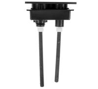 BUTIFULSIC Botón Pulsador Rectangular para Inodoro Negro Abs, Accesorio de Repuesto Doble Descarga y Alta Dureza para Cisterna