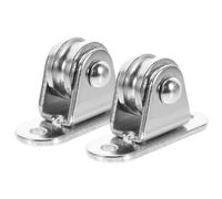 BUTIFULSIC Juego de 2 Poleas Fijas de Hierro para Tracción Alta Durabilidad y Funcionamiento Silencioso, Accesorio Adecuado para Techos y Cambio de Dirección en Piscinas