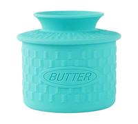 Butter Keeper Crock - Almacenamiento de productos frescos de mostrador, diseño de tapa de cerámica con cierre hermético al agua, control regular de la temperatura + fácil acceso a todo