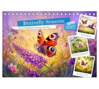 Butterfly Seasons - Life Cycle Illustrated Through The Year (Desk Calendar 2027 DIN A5 landscape), CALVENDO 12 Month DeskCalendar: A beautifully ... life cycle across the changing seasons.