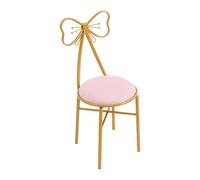 Butterfly - Silla con cojín de terciopelo, soporta 100 kg, para dormitorio | Hierro y terciopelo, pies antideslizantes, acolchado suave, fácil montaje, silla de tocador