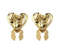Button Jewelry Covers - Heart Shaped Decorative Brooch | Covered Buttons Craft Supplies | 2-Piece For Sewing Shirt Making Blouse Dress Coat Jeans Party Daily Wear Indoor Ooutdoor Fashions
