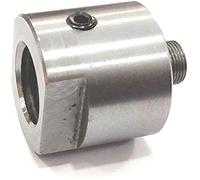 BUYOHLIC Adaptador de husillo de torno de 1 pulgada x 8 TPI a M12X1, se adapta a husillo a portabrocas roscado, acero de aleación, compatible con torno