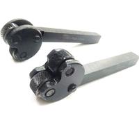 Buyohlic Herramientas de moleteado de cabeza pivotante, patrón de vástago cuadrado de 1/2" (1,27 cm) (juego de 2 piezas de paso 1,0 mm y 1,5 mm)
