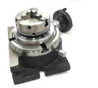 Buyohlic Mesa de fresado giratoria regular de 100 mm con mandriles pequeños con portabrocas autocentrantes de 65 mm y 3 mordazas
