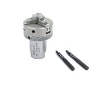 Buyohlic Portabrocas de diámetro pequeño de 50 mm con rosca M12 x 1 con adaptador de eje de 5/8 pulgadas (portabrocas autocentrante de 3 mandíbulas de 50 mm)