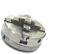 Buyohlic Portabrocas pequeños para mesas giratorias de 7.6 cm I 80 mm y 10.2 cm I 100 mm con placas traseras de acero y mini tornos (65 mm, 4 mordazas autocentrantes M14 x 1)