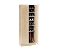 Buyqualia Armario Zapatero Blanco de Gran Capacidad - 171x60x35 cm - Diseño Vertical y Compacto (Cambrian)