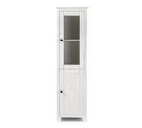 Buyqualia - Vitrina OSMA, 1 Puerta + 1 Puerta. 180x50x35, Blanco Abierto