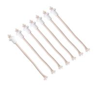 BuyWeek Mechas para Velas Mechas Enceradas, 7 Piezas 185 mm de Cerámica de Algodón para DIY en la Fabricación de Velas