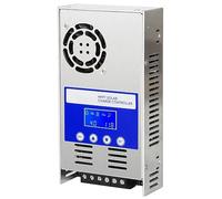 BuyWeek Regulador de carga solar MPPT 60A 12V/24V/36V/48V Controlador de Carga Solar con LCD Identificación automática voltaje Entrada máxima de 180V DC, for baterías de plomo-ácido y litio