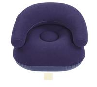 BuyWeek Sofá Hinchable Material Flocado de PVC Cómodo y Portátil con Reposabrazos para Hogar Oficina Balcón Sofá Reemplazo Tamaño 73x73x52cm (Bleue)